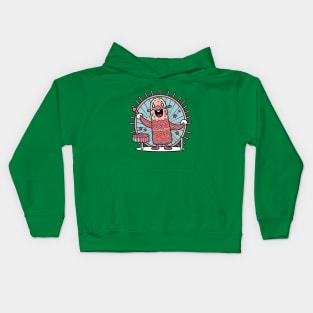 Dancing salami boy Kids Hoodie